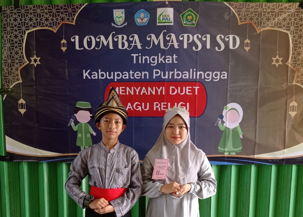 Siswa SD Negeri 1 Wirasaba Tampil Memukau dalam Lomba Duet Lagu Religi MAPSI Tingkat Kabupaten